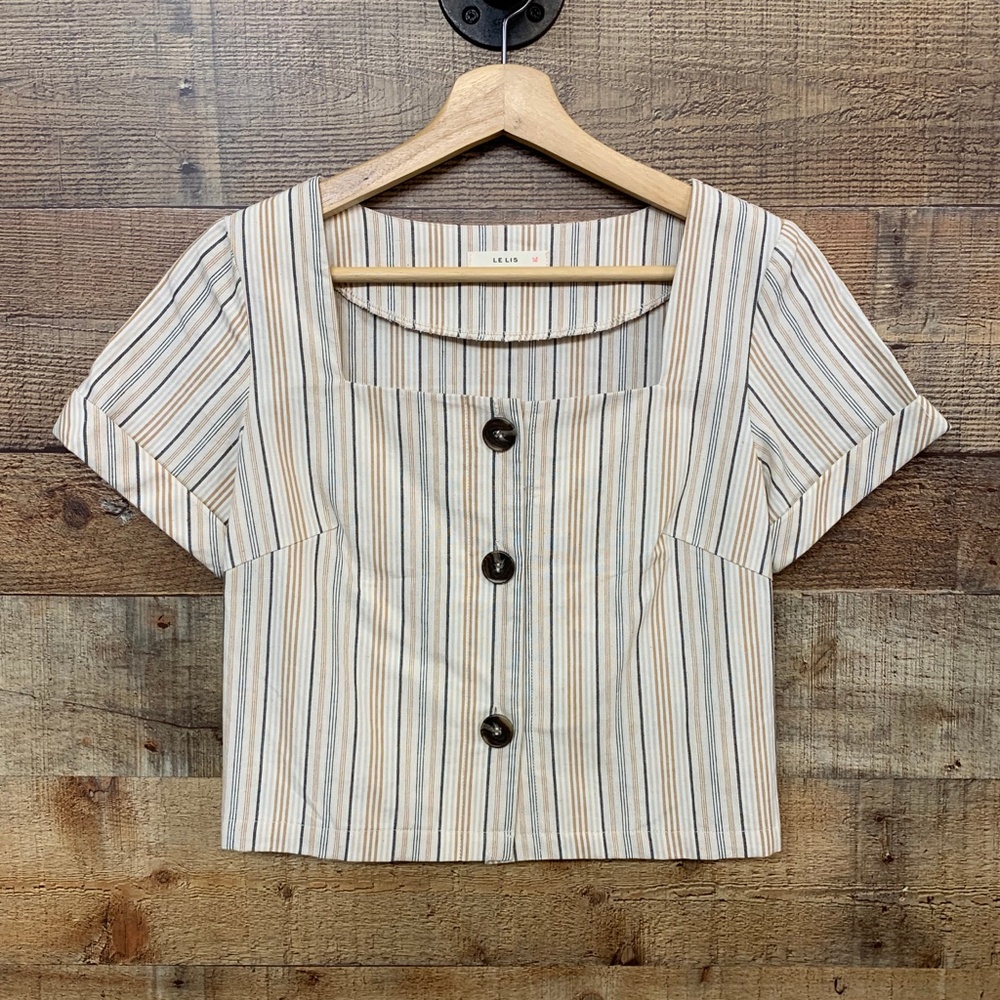 Striped crop top